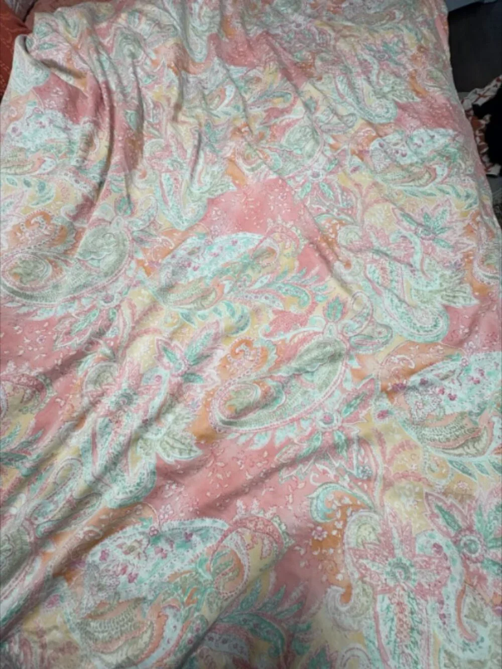 Lauren Ralph Lauren Jamaica Paisley Queen Duvet Shams Set 450TC Cotton Sateen